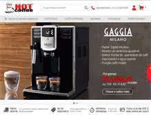 Tablet Screenshot of lojahotcoffee.com.br